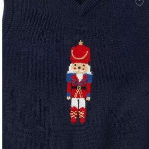 Janie and jack nutcracker vest (navy)